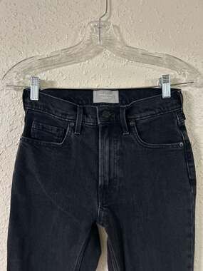 Everlane The Original Cheeky Jean Organic Cotton Black Crop Size 25